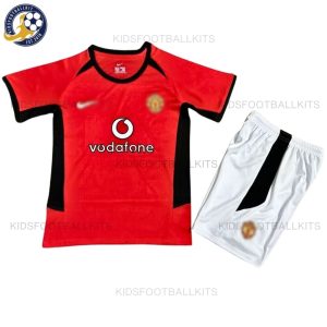 Manchester Utd Home Kids Football Kit 02/04