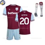 West Ham United BOWEN 20 Home Football Kit 2024/25 Printed - Front View