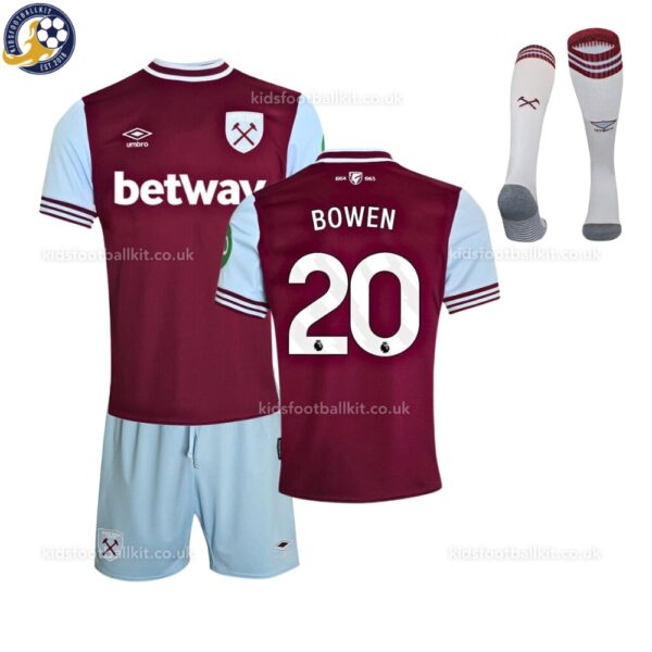 West Ham United BOWEN 20 Home Football Kit 2024/25 Printed - Front View