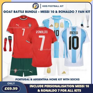 Ronaldo & Messi Kids Football Kit Combo 1