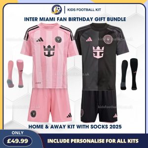 Inter Miami FC Birthday Football Kits Gift Pack 25/26 - Front View With Socks