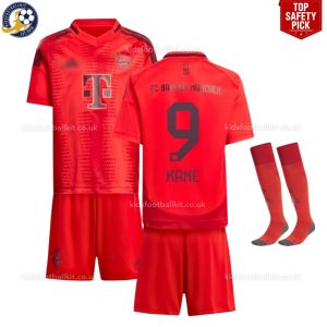 Bayern Munich KANE 9 Home Kids Football Kit 2024/259 Top Safety Pick