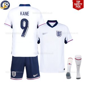 England Home Kid Kit 2024 - With Socks - KANE 9 Top Safety Pick