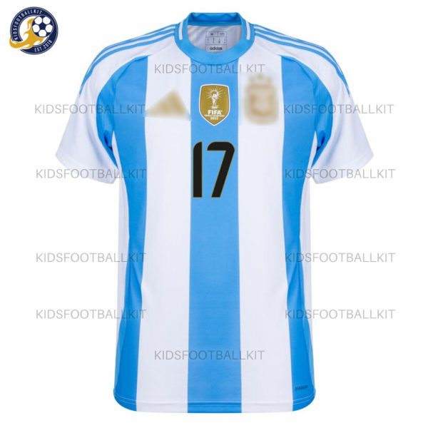 Argentina GARNACHO 17 Home Men Football Shirt 2024 - Frpnt View