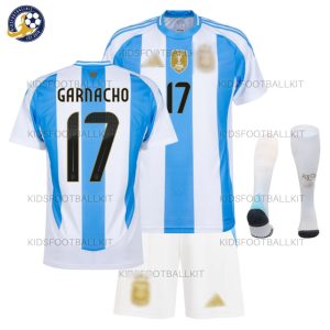 Argentina GARNACHO 17 Home Kids Football Kit 2024 - Overview