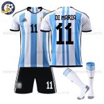 Argentina Home Kids Kit DI MARIA 11