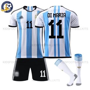 Argentina Home Kids Kit DI MARIA 11