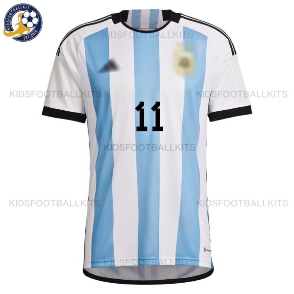 Argentina Home Men Shirt 2022 DI MARIA 11 - Front View