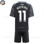 Aston Villa WATKINS 11 Away Kids Football Kit 2025/26 - Back View