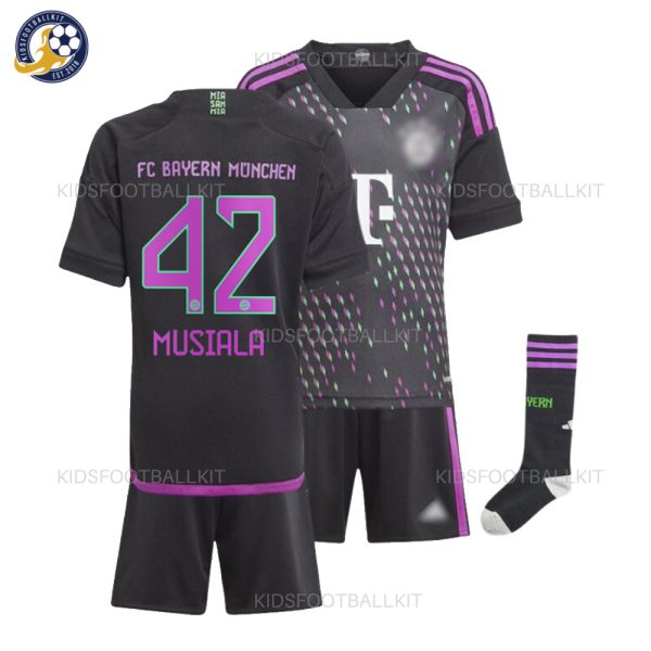 Bayern Munich Away Kids Kit Musiala 42