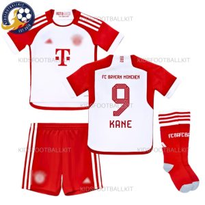 Bayern Munich Home Kane 9 Kids Football Kit