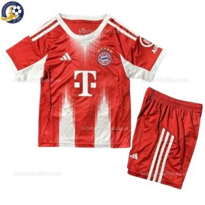 Bayern Munich Home Kids Football Kit 25/26 - Front View