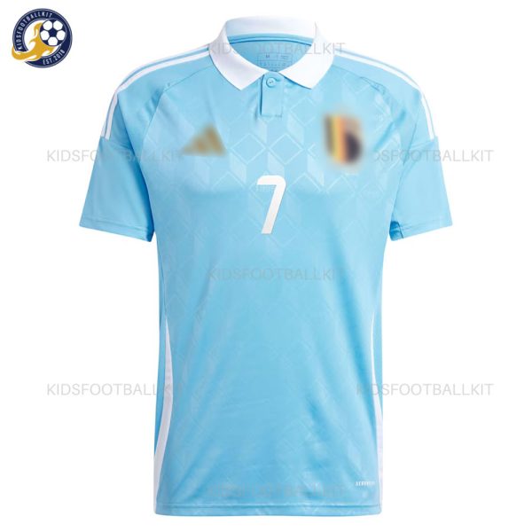 Belgium Away Men Shirt 2024 DE BRUYNE 7 - Front View