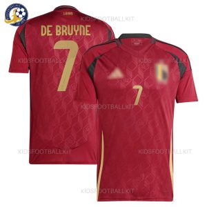 Belgium Home Men Shirt 2024 DE BRUYNE 7 - Overview