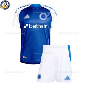Cruzeiro Home Kids Football Kit 2025/26 - Front View