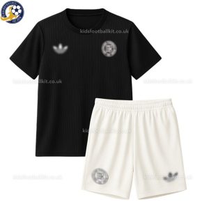 Germany Black 125th Anniversary Kids Football Kit 2025/26 - Front View