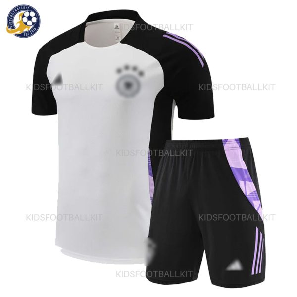 Germany White Training Kids Football Kit 2024