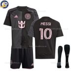 Inter Miami 25/26 MESSI 10 Away Kids Football Kit - Front View With Socks