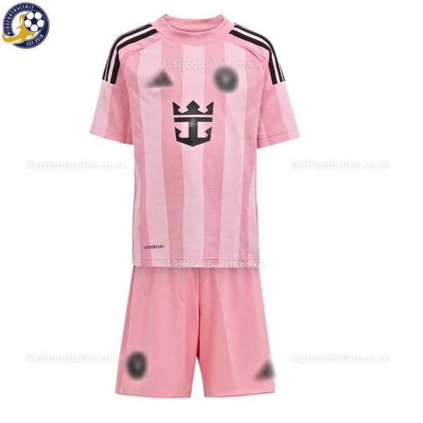 Inter Miami 25/26 Home Kids Football Kit - Front View No Socks