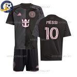 Inter Miami 25/26 MESSI 10 Away Kids Football Kit - Front View