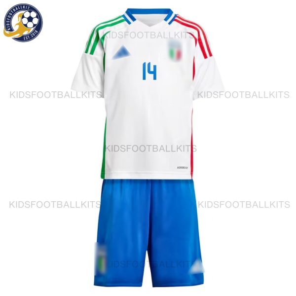 Italy Away Kid Kit 2024 - No Socks - Chiesa 14