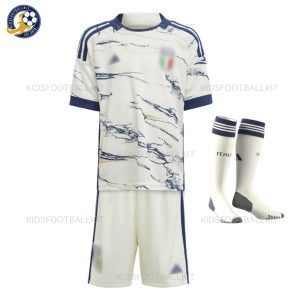 Italy Away Kids Football Kit 2023 - Overview