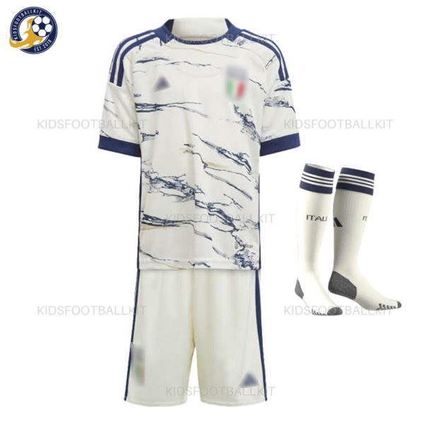 Italy Away Kids Football Kit 2023 - Overview