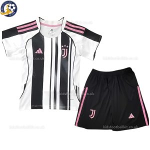 Juventus Home Kids Football Kit 2025/26 - Front View