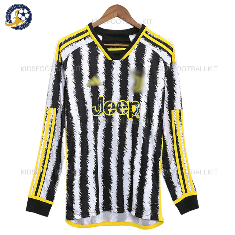 Juventus Home Men Football Shirt 2023/24 Long Sleeve