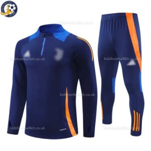 Juventus Men Training Football Tracksuit 24/25 - Royal Blue - Front View