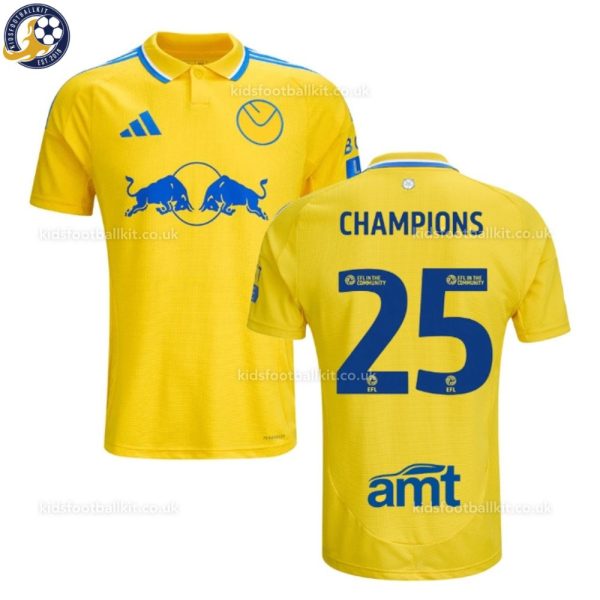 Leeds Utd Champions 25 Away Men Football Shirt 2024/25 - Over View