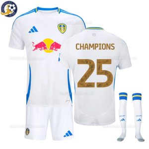 Leeds United Signature Champions 25 Home Kids Football Kit 2024/25 - Over View