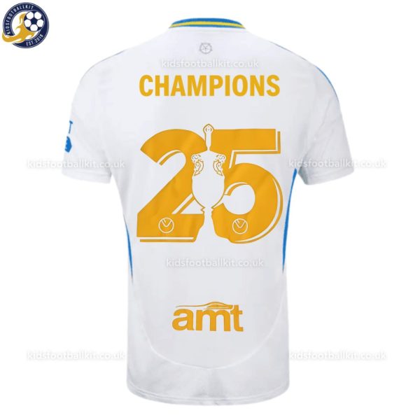 Leeds Utd Champions 25 Home Men Football Shirt 2024/25 - Front View