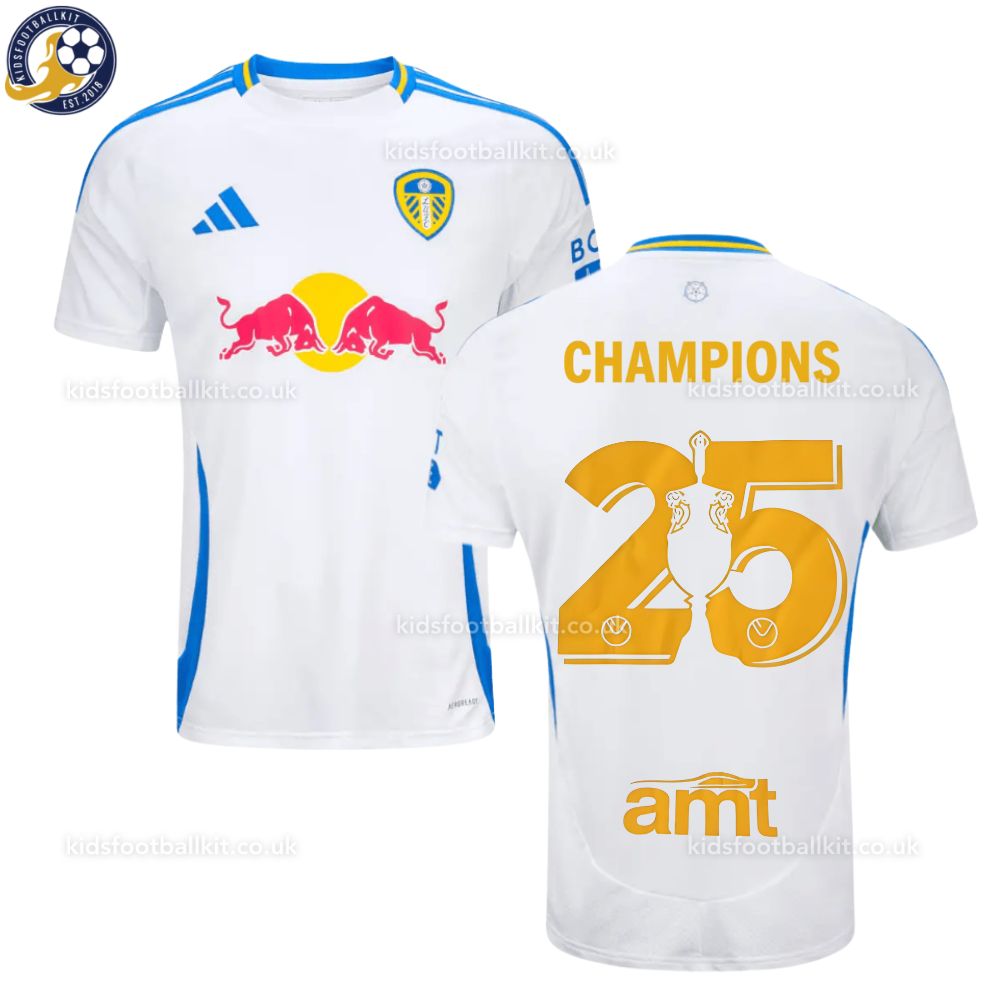 Leeds United Champions 25 Home Men Football Shirt 2024/25
