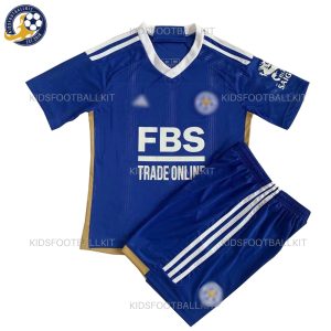 Leicester City Home Kids Kit FBS Sponsor - Front View