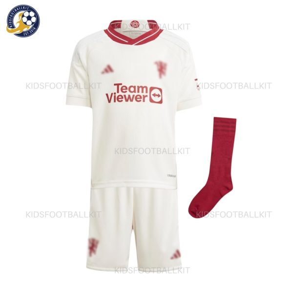 Manchester Utd Third Kids Football Kit - Front View