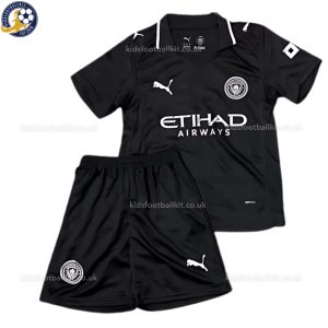 Manchester City Third Kids Football Kit 2025/26 - Front View