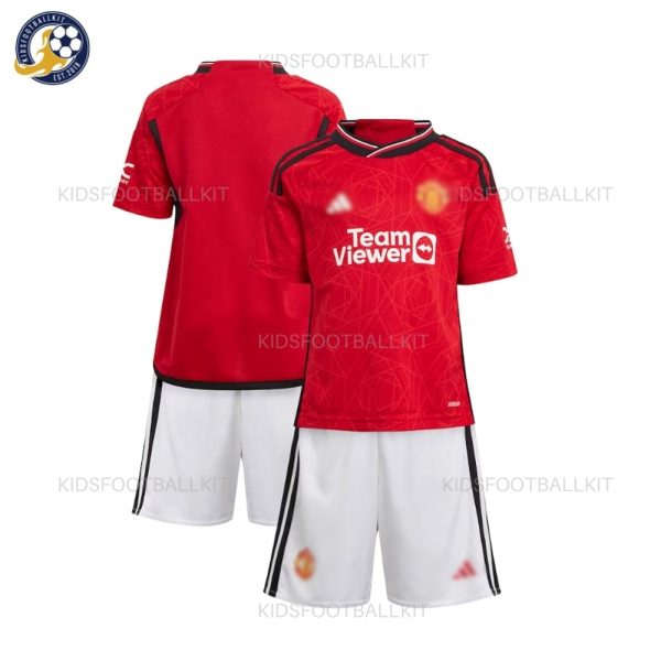 Manchester Utd Home Kids Football Kit - No Socks