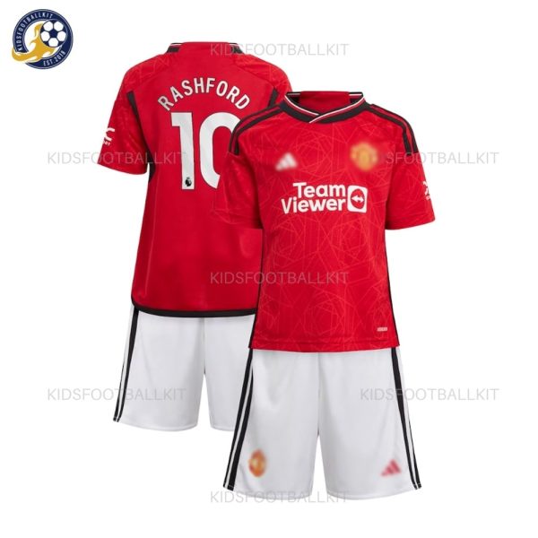 Manchester Utd Home Kids Kit Rashford 10