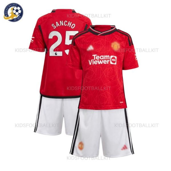 Manchester Utd Home Kids Sancho 25 - No Socks