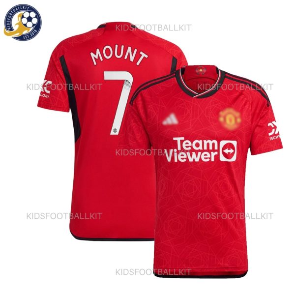 Manchester Utd Home Shirt Mount 7