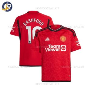 Manchester Unt Home Men Football Shirt 2023/24 RASHFORD 10 Printed - Fan Version