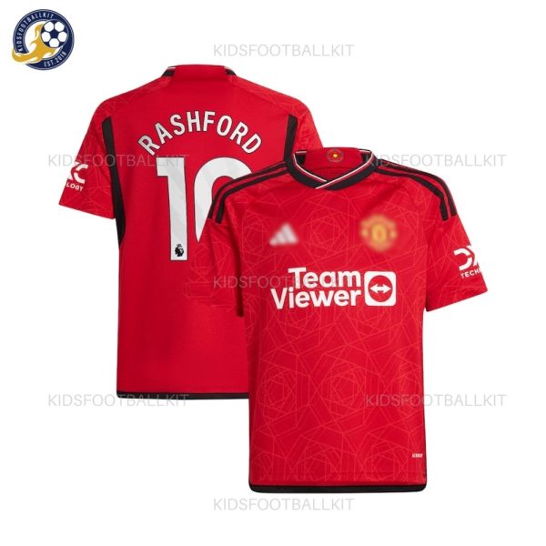 Manchester Unt Home Men Football Shirt 2023/24 RASHFORD 10 Printed - Fan Version
