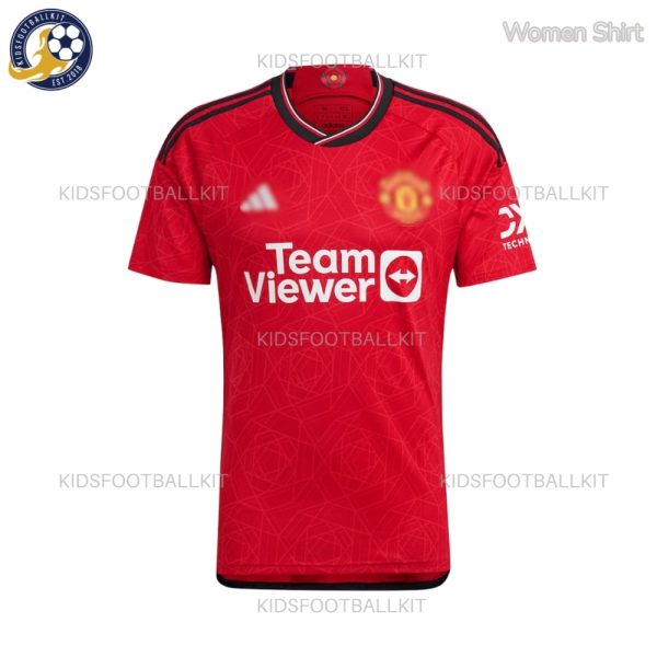 Manchester Utd Home Women Football Shirt - Front View