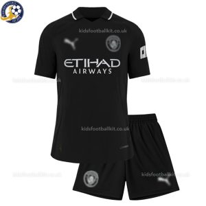 Manchester City Third Kids Football Kit 2025/26 - Front View