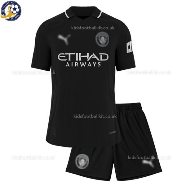 Manchester City Third Kids Football Kit 2025/26 - Front View