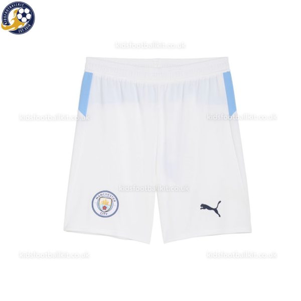 Manchester City Home Kids Football Kit 2025/26 - Front Short View