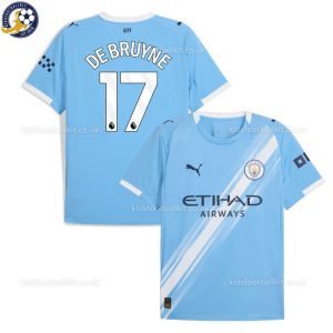Man City DE BRUYNE 17 Home Men Football Shirt 25/26 - Over View