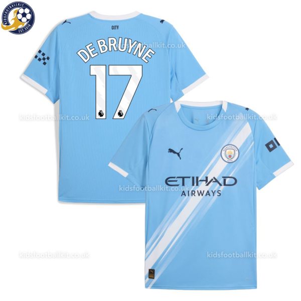Man City DE BRUYNE 17 Home Men Football Shirt 25/26 - Over View