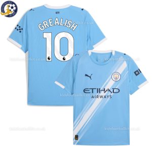 Man City GREALISH 10 Home Men Football Shirt 25/26 - Over View